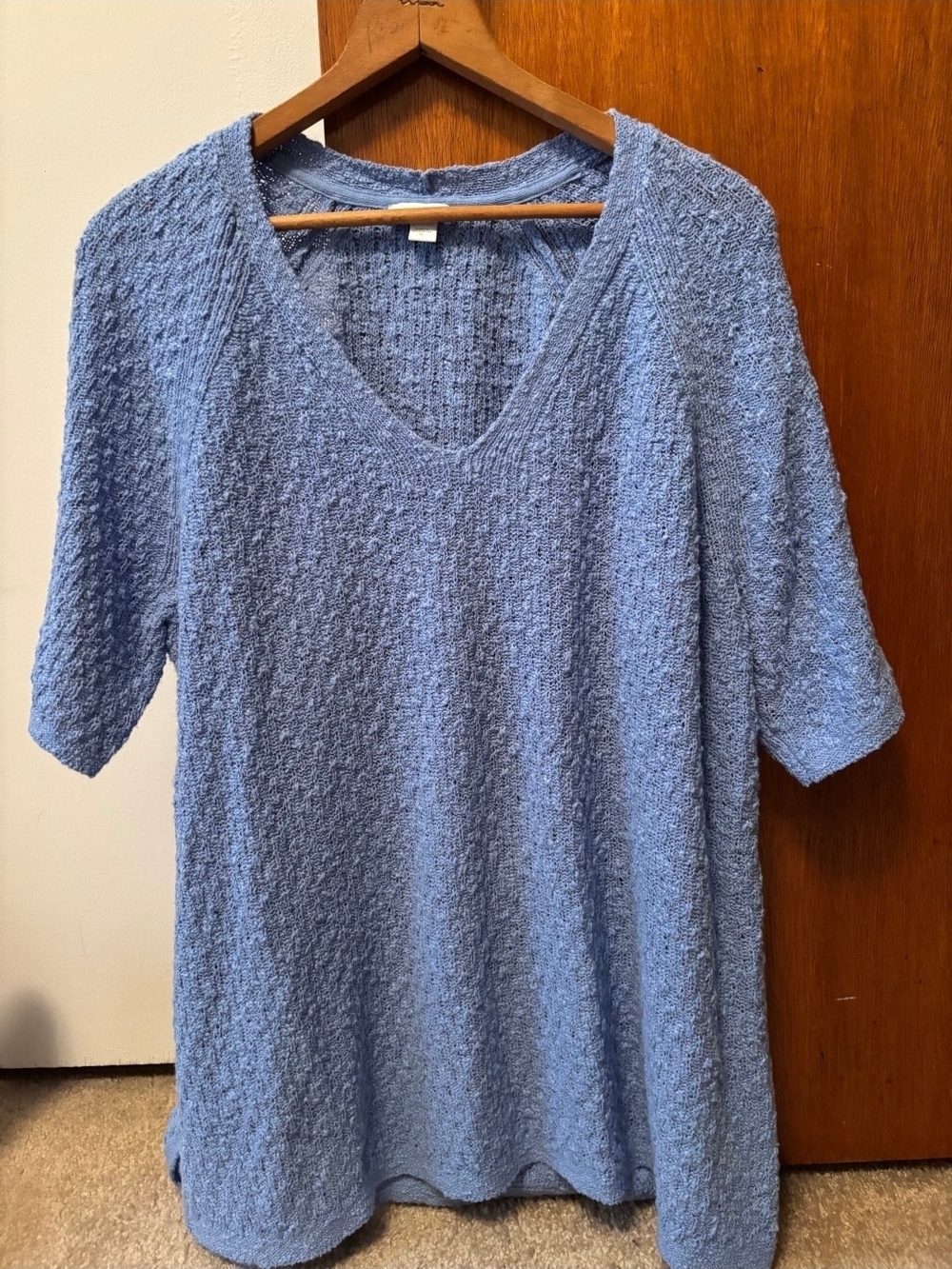 J. Jill Elbow Length Sleeved Cotton/Acrylic Sweater Size XL